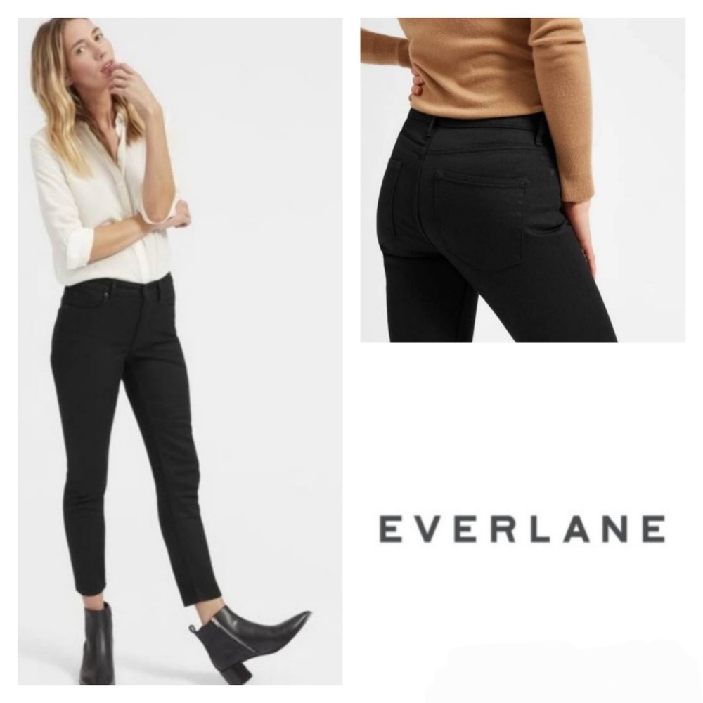Everlane NEW Black High Rise Skinny Jean 27 Regular
